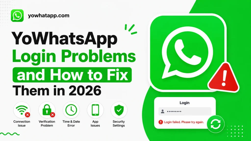 YoWhatsApp Login Problems and How to Fix Them in 2026